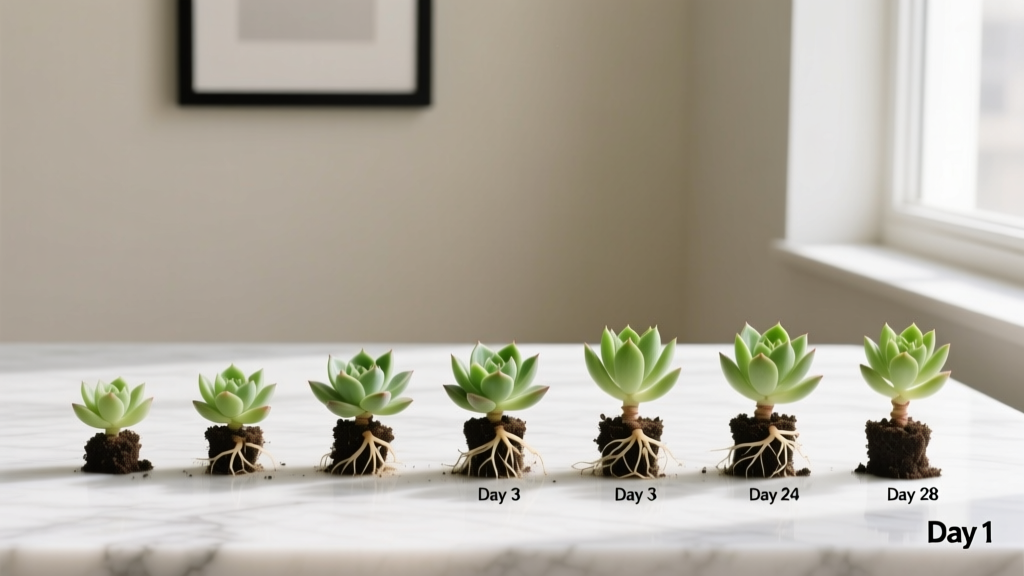 No—Watering Your Indoor Succulent Cuttings Daily Is the #1 Cause of Failure (Here’s the Exact 7-Step Timeline That Gave My 92% Rooting Success Rate)