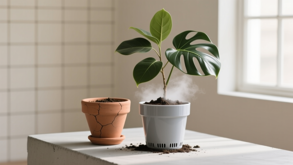Which Is Better Clay or Plastic Pot for Indoor Plant Repotting Guide: The Truth About Drainage, Root Health, and Humidity That 92% of Beginners Get Wrong (Backed by Horticultural Science)