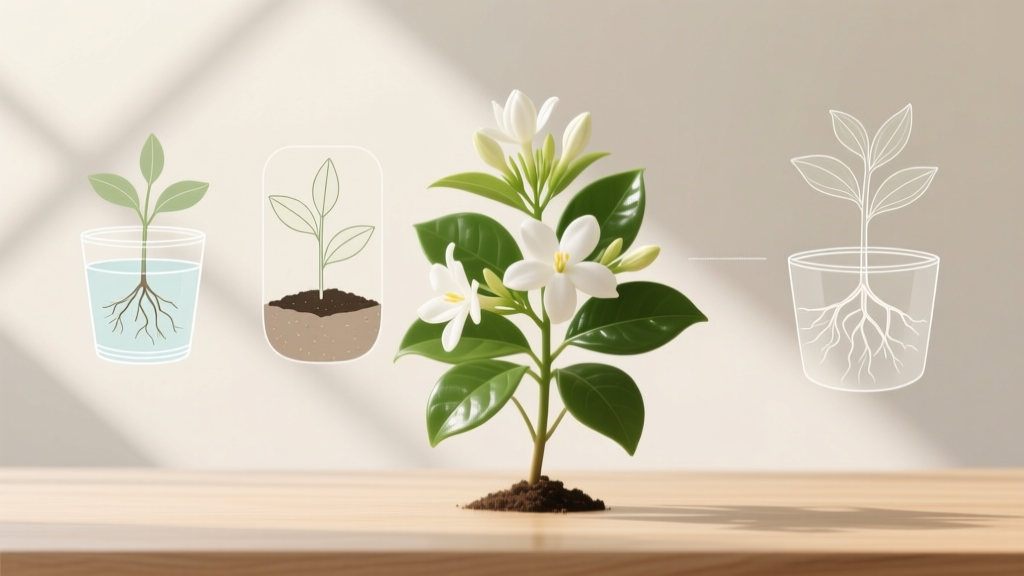 Stop Killing Your Cuttings: The Only Indoor Star Jasmine Propagation Video Guide You’ll Ever Need (3 Methods That Actually Root in 12–18 Days — No Greenhouse Required)