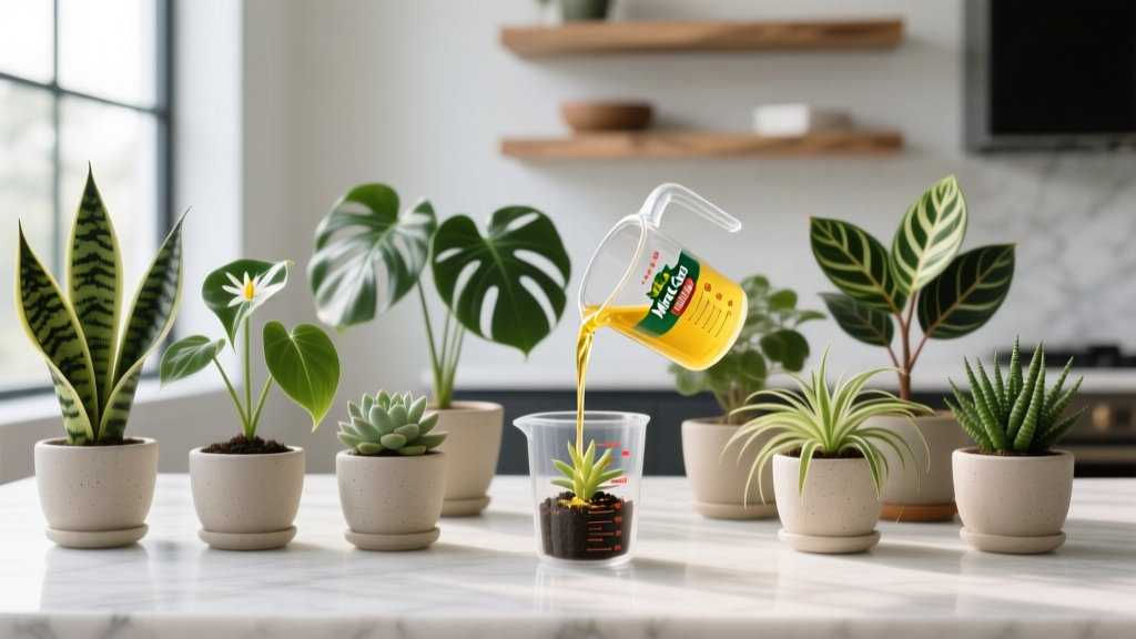 How Much Miracle-Gro Liquid Should You *Really* Use? The Exact Dosage Guide for 12 Popular Indoor Plants — No More Yellow Leaves, Burnt Roots, or Wasted Bottles