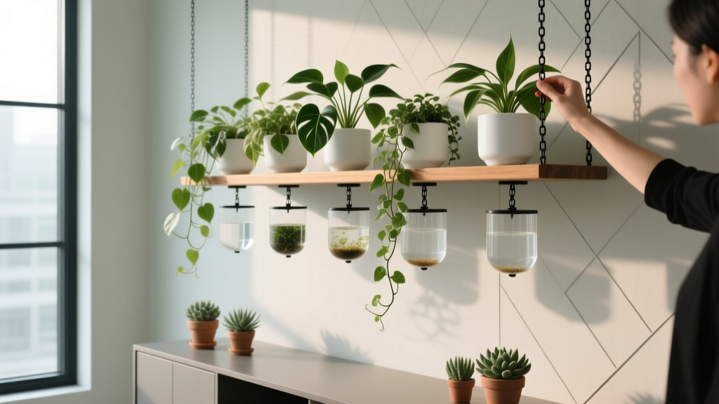 Struggling to Water Hanging Plants & Propagate Up High? 7 Foolproof Indoor Techniques That Prevent Dripping, Save Your Floors, and Boost Rooting Success — Even for Beginners