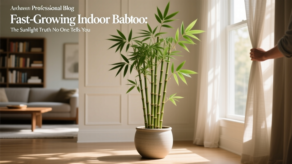 Fast growing does indoor bamboo plant need sunlight? The truth no one tells you: it thrives on *filtered* light—not direct sun—and here’s exactly how much, where to place it, and what happens if you get it wrong (with real homeowner case studies)