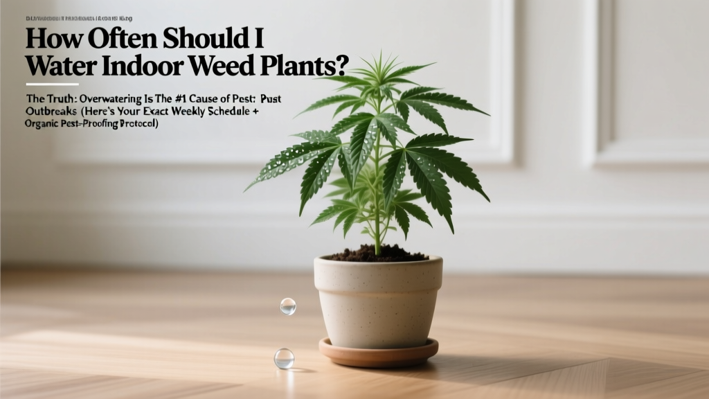 How Often Should I Water Indoor Weed Plants Pest Control? The Truth: Overwatering Is the #1 Cause of Pest Outbreaks (Here’s Your Exact Weekly Schedule + Organic Pest-Proofing Protocol)