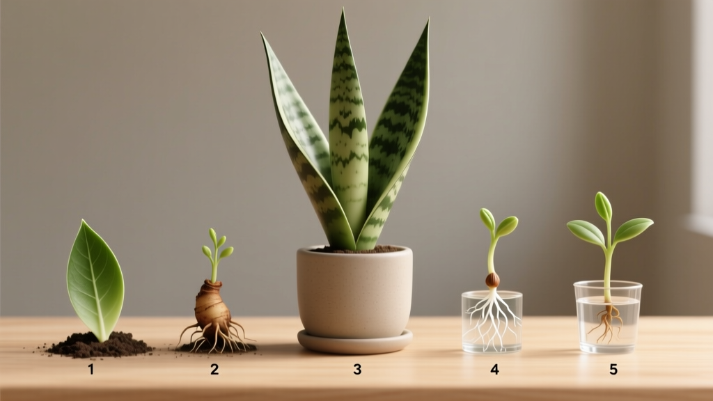 How Does a Snake Plant Propagate in Nature for Beginners? 5 Realistic, Low-Risk Methods That Actually Work (No Root Rot, No Guesswork)