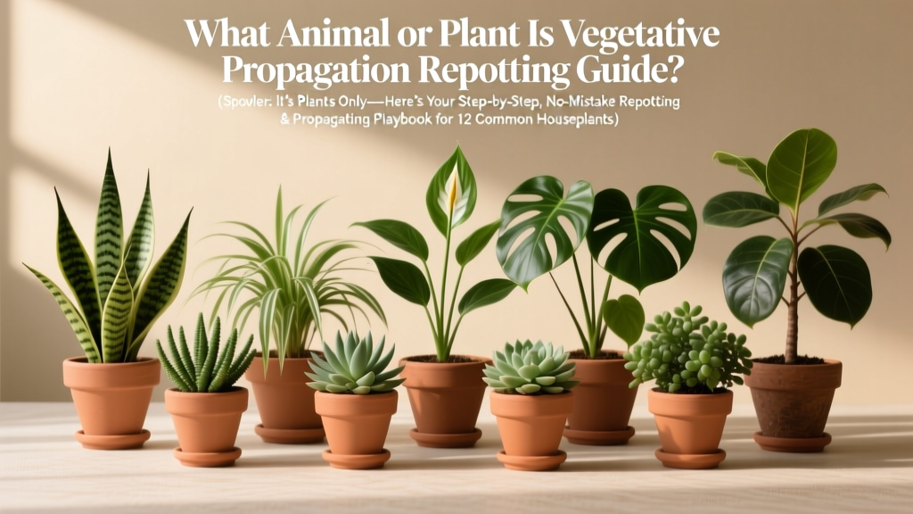 What Animal or Plant Is Vegetative Propagation Repotting Guide? (Spoiler: It’s Plants Only—Here’s Your Step-by-Step, No-Mistake Repotting & Propagation Playbook for 12 Common Houseplants)