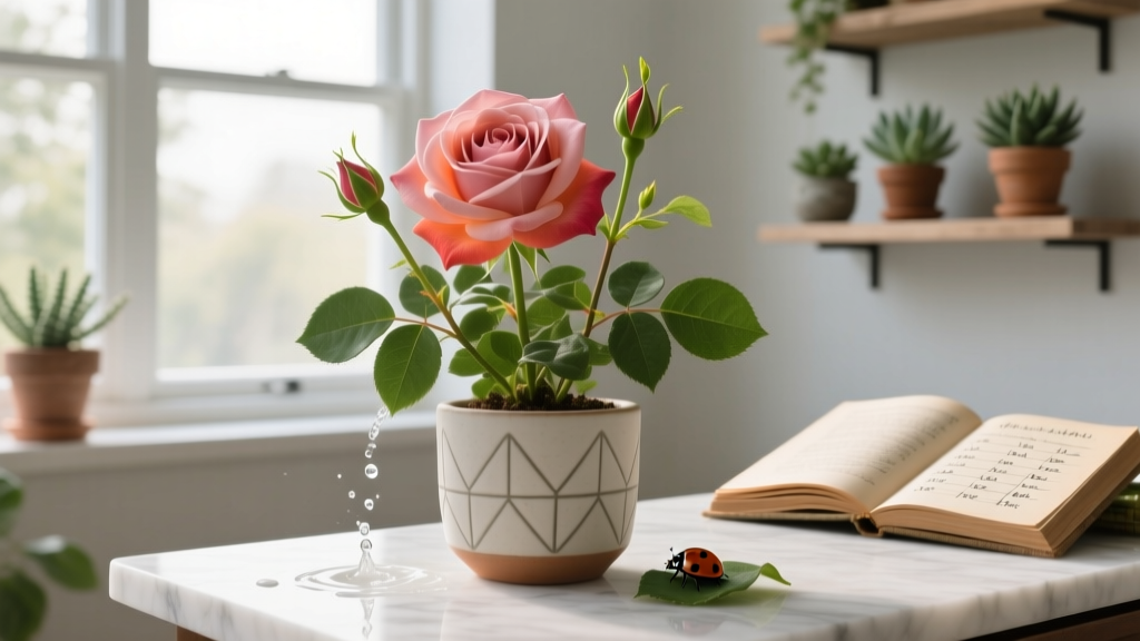 Stop Killing Your Indoor Roses: The Exact Watering Schedule + Pest Control Routine That Saves 92% of Struggling Plants (Backed by RHS Horticulturists & 3 Years of Indoor Rose Trials)