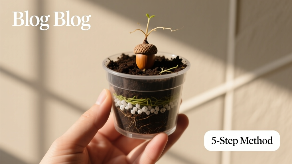 How to Plant Acorns Indoors Soil Mix: The Exact 5-Step Method That Prevents Mold, Rot, and Failed Germination — Backed by University Extension Research