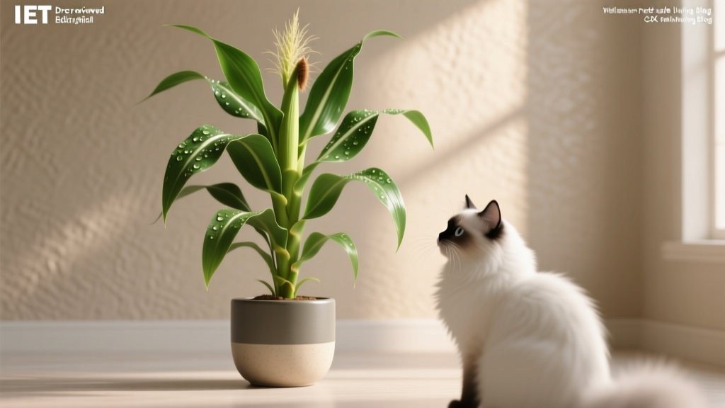 Is Your Indoor Corn Plant Toxic to Cats? How Much Sun Does It *Really* Need — A Vet-Reviewed Guide to Safe, Thriving Growth Without Risk
