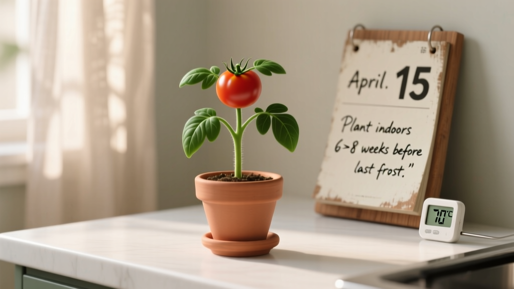 When Do You Start Tomato Plants Indoors? The Exact Date Formula (Based on Your Frost Date + Variety) That Prevents Leggy Seedlings & Guarantees Strong Transplants
