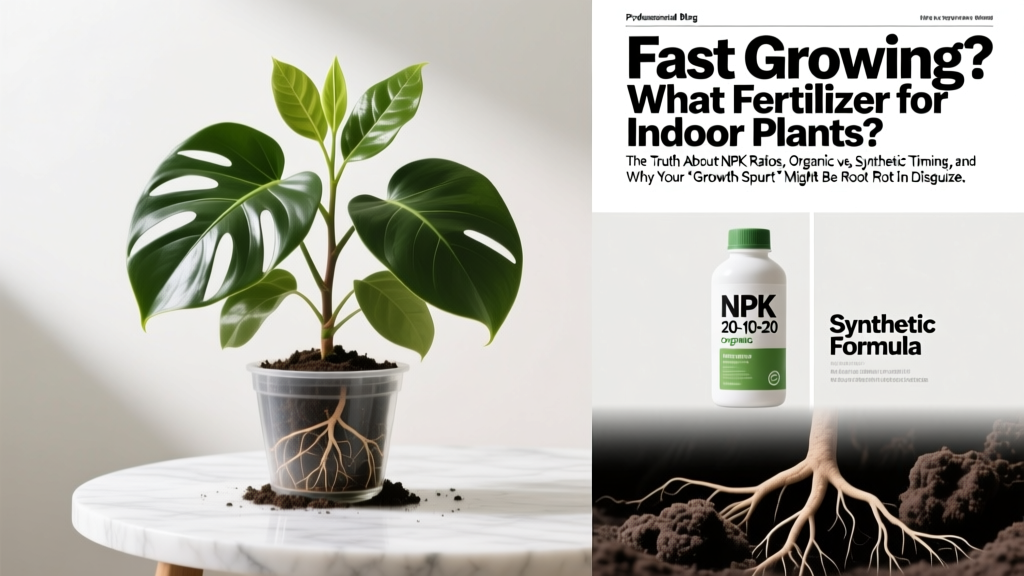 Fast Growing What Fertilizer for Indoor Plants? The Truth About NPK Ratios, Organic vs. Synthetic Timing, and Why Your ‘Growth Spurt’ Might Be Root Rot in Disguise