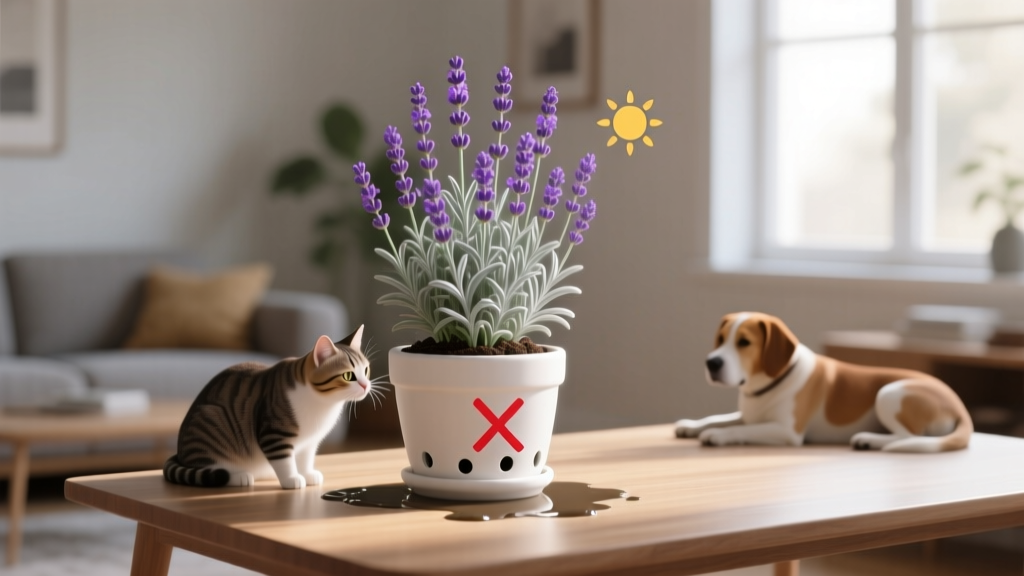 Pet Friendly How to Plant Lavender Plants Indoors: The Truth About Safety, Light, and Drainage — 5 Mistakes That Kill 87% of Indoor Lavender (and Why Your Dog or Cat Is Safer Than You Think)