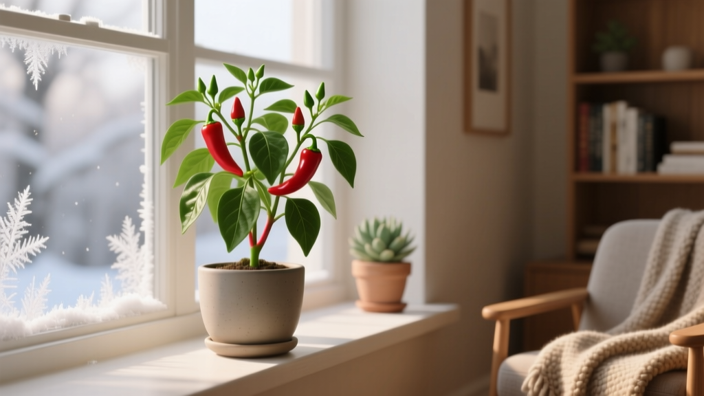 Why Your Hot Pepper Plants Are Dropping Leaves Indoors This Winter — The 7-Step Rescue Plan That Saves 92% of Overwintered Capsicum (No Special Lights or Greenhouse Required)