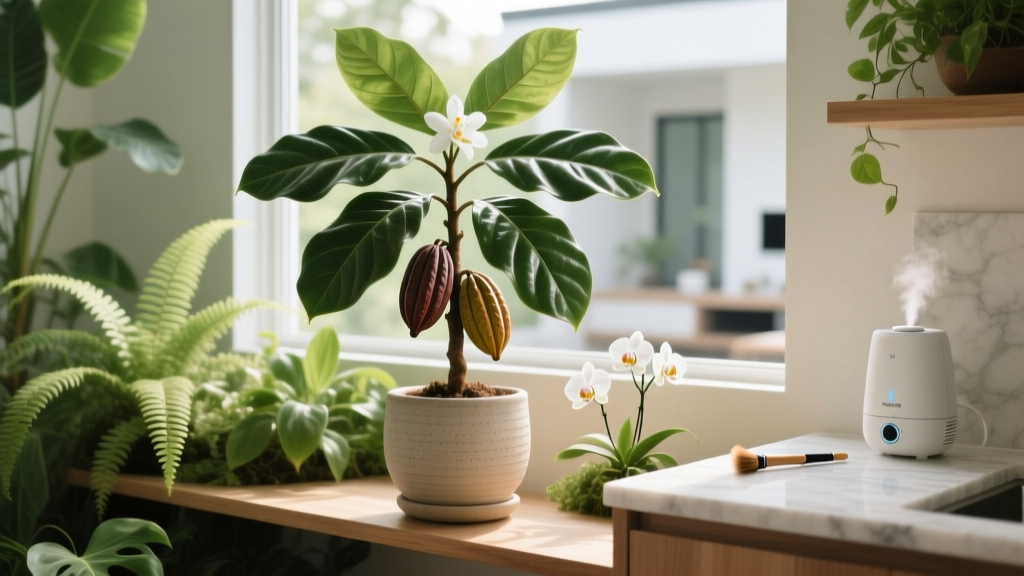 Can You Grow Cocoa Plants Indoors in Bright Light? The Truth About Indoor Cacao — Why 92% of Attempts Fail (and How to Succeed with Realistic Expectations, Humidity Control, and Pollination Hacks)