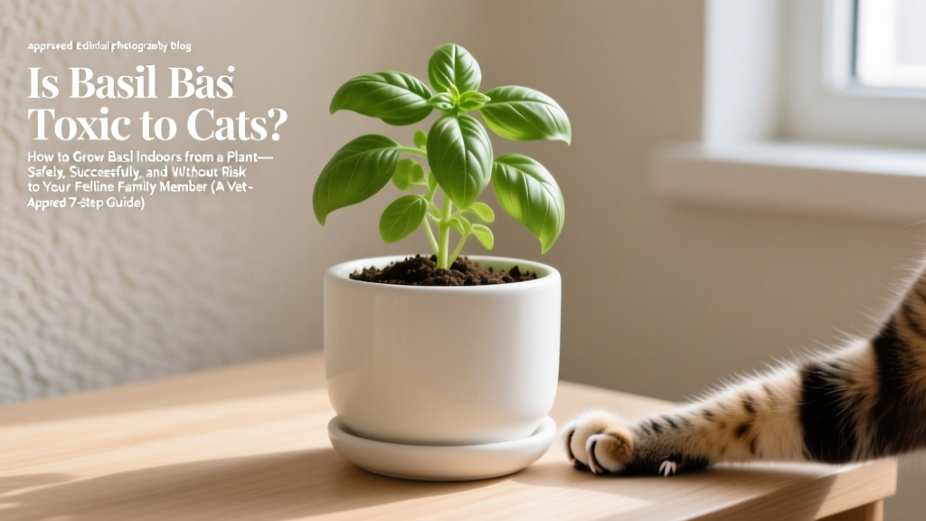 Is Basil Toxic to Cats? How to Grow Basil Indoors from a Plant—Safely, Successfully, and Without Risk to Your Feline Family Member (A Vet-Approved 7-Step Guide)