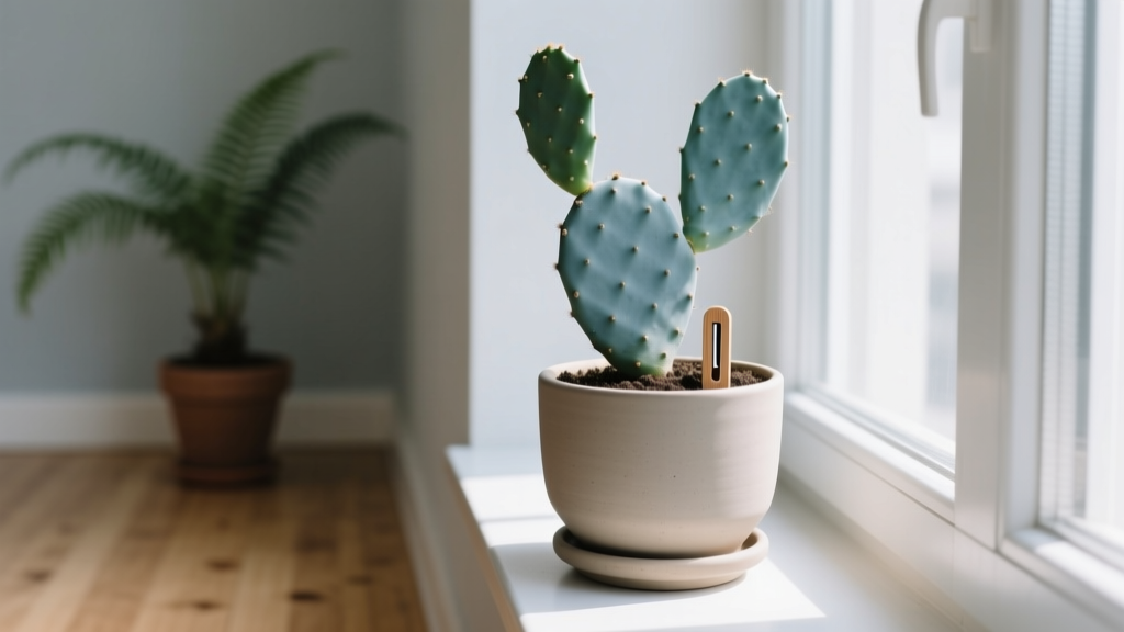 Non-flowering how often do I water an indoor cactus plant? The truth is: most people overwater—and it’s killing their cacti. Here’s the exact seasonal schedule, soil moisture test method, and pot-type adjustment guide that prevents rot, boosts resilience, and works even in low-light apartments.