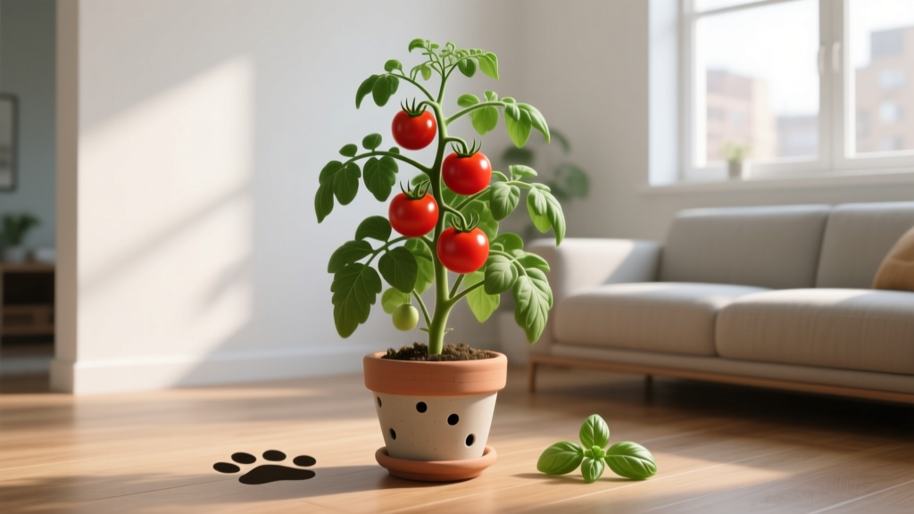 Pet Friendly How Often to Water Indoor Tomato Plants: The Exact Schedule That Prevents Overwatering, Keeps Cats & Dogs Safe, and Boosts Fruit Yield (Backed by Horticultural Research)