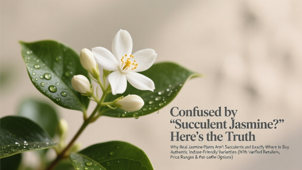 Succulent Jasmine? No—Real Jasmine Plants & Where to Buy
