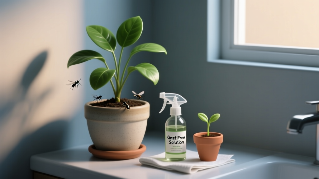 How to Kill Gnats in Indoor Plants in Low Light—Without Killing Your Plants: A 5-Step, No-UV, No-Heat, Chemical-Light Solution That Works in Dim Corners, Bathrooms & North-Facing Rooms