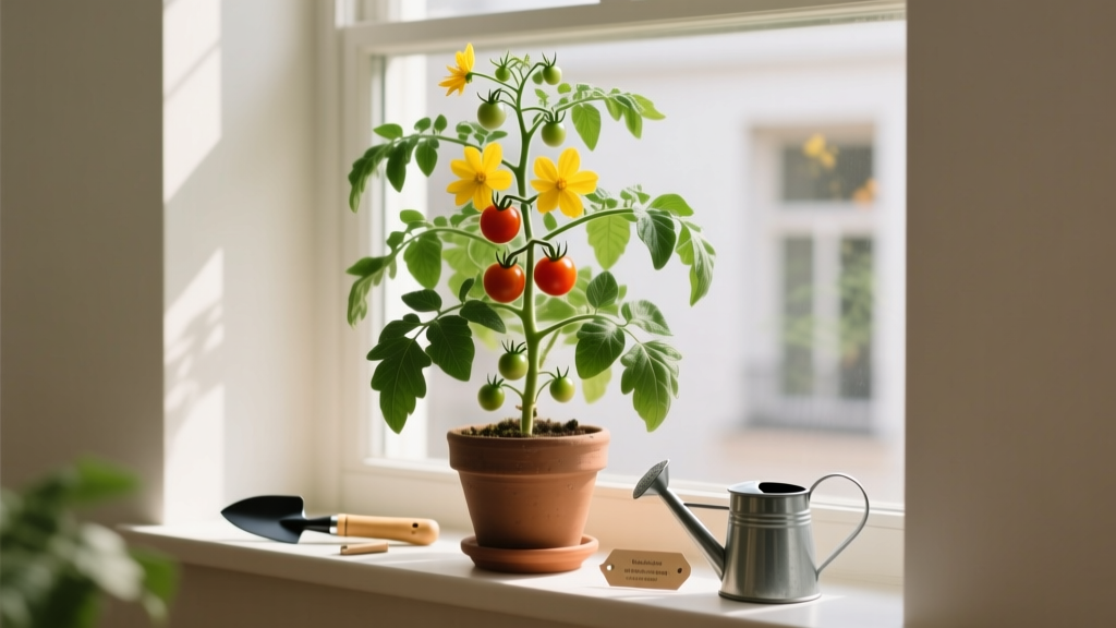 Why Your Indoor Tomato Plant Won’t Flower (And Exactly How to Fix It in 7 Days—No Greenhouse, No Yard, Just a Sunny Windowsill and This Step-by-Step Protocol)
