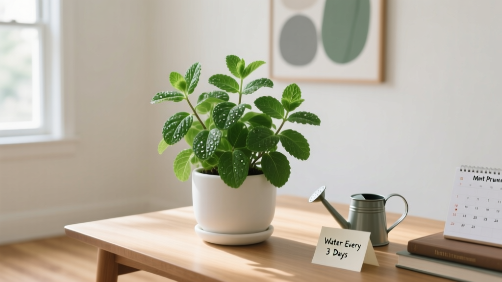 Large How to Care Mint Plant Indoors: The 7-Step Indoor Mint Survival Guide (No More Yellow Leaves, Leggy Stems, or Sudden Collapse — Even If You’ve Killed 3 Plants Before)