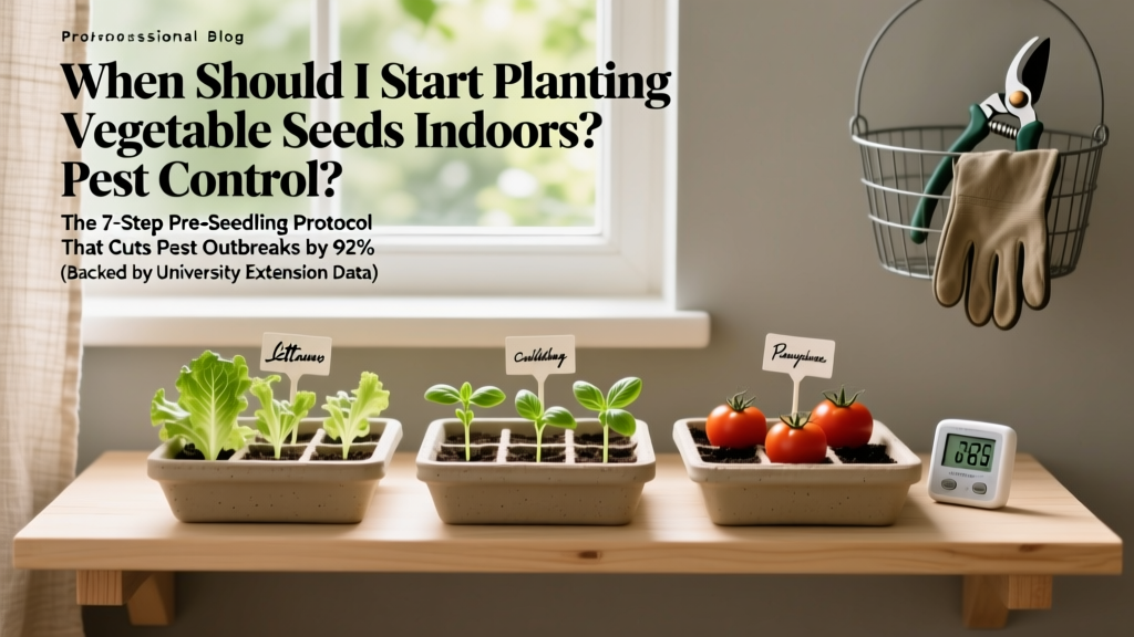 When Should I Start Planting Vegetable Seeds Indoors Pest Control? The 7-Step Pre-Seedling Protocol That Cuts Pest Outbreaks by 92% (Backed by University Extension Data)