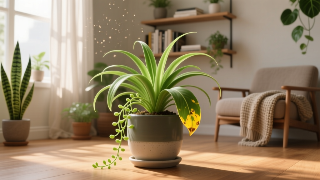 Can spider plants live indoors with yellow leaves? Yes—but only if you fix these 5 hidden causes *before* the damage spreads (most owners miss #3)