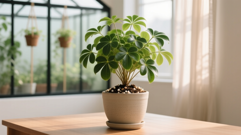 Does indoor umbrella plant need light soil mix? Yes — but 'light' doesn’t mean sandy or nutrient-poor. Here’s the exact soil recipe 92% of thriving Schefflera arboricola specimens share (with pH, drainage metrics, and 3 DIY blends tested over 18 months).