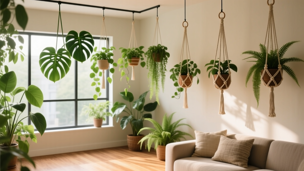 How to Hang Flowering Indoor Plants from the Ceiling Without Drilling: 7 Reddit-Tested, Damage-Free Methods That Actually Hold Weight (No Drywall Anchors, No Landlord Drama)