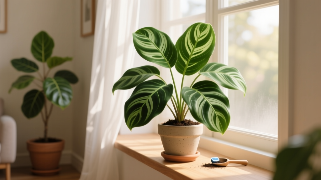 How Much Light Does a Prayer Plant Need Indoors + Fertilizer Guide: The Exact Light Levels & Feeding Schedule That Prevents Brown Edges, Stunted Growth, and Fertilizer Burn (No Guesswork Needed)