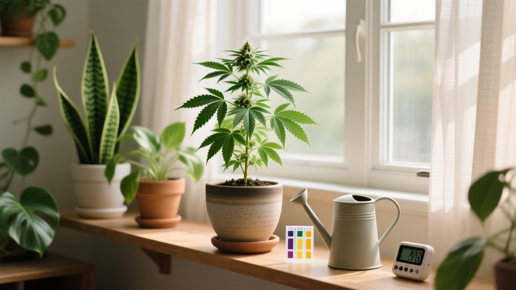 How Much Space to Grow a Marijuana Plant Indoor Watering Schedule: The Exact Square Footage + Watering Timeline That Prevents Root Rot, Stretching, and Nutrient Lockout (Even for Beginners)