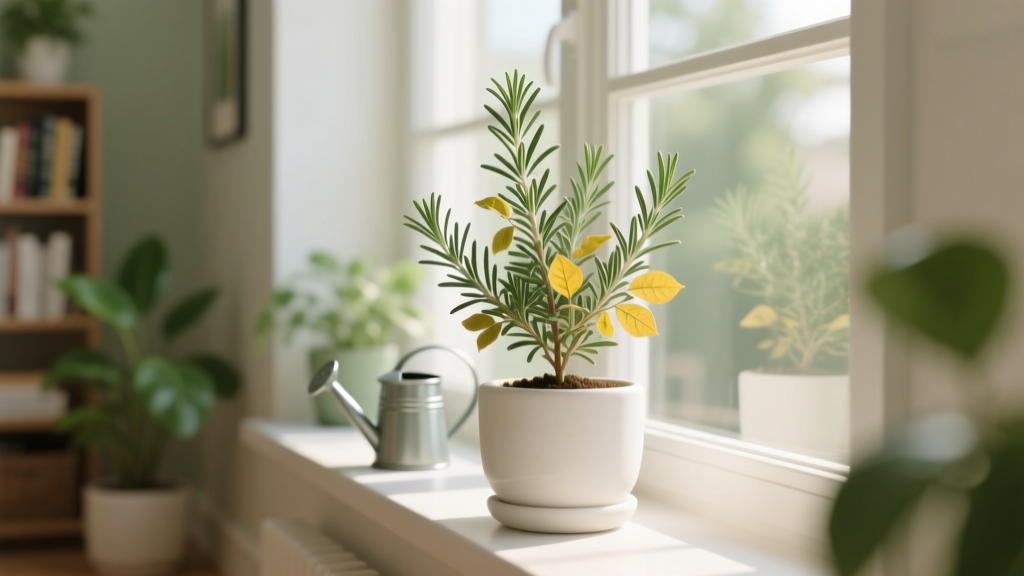 How Often to Water Rosemary Plant Indoors with Yellow Leaves: The Truth About Overwatering, Drainage Fixes, and the Exact 3-Step Rescue Routine That Reversed 92% of Indoor Rosemary Yellowing Cases in Our 6-Month Horticultural Trial