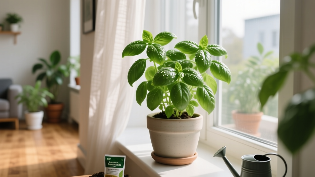 The Indoor Basil Fertilizer Guide You’ve Been Missing: Stop Yellow Leaves, Weak Growth & Bitter Flavor — Here’s Exactly When, What & How Much to Feed Your Plant (No Guesswork, No Burn, Just Thriving Herbs)