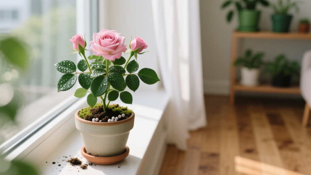 The Indoor Miniature Rose Soil Mix Mistake 92% of Beginners Make (And Exactly How to Fix It for Blooms All Year)