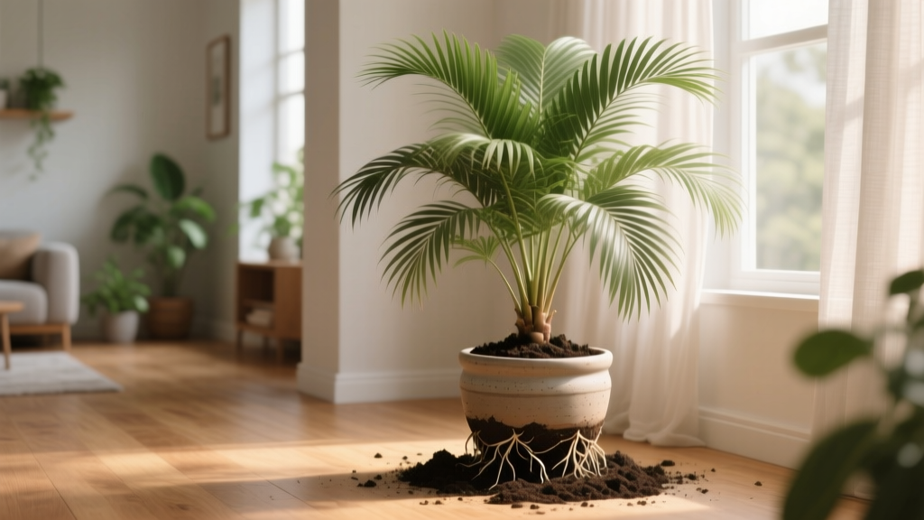 How to Care for Your Indoor Palm Plant Repotting Guide: The 7-Step Stress-Free Repotting Method That Saves Your Majesty Palm from Root Rot (and Why 83% of Indoor Palms Die Within 18 Months of Improper Repotting)