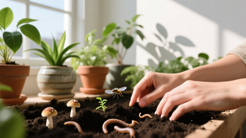 How to Get Rid of Bugs in Indoor Plants Soil—7 Science-Backed, Pet-Safe Methods That Actually Work (No More Sticky Leaves, Fungus Gnats, or Tiny Jumping Springtails)