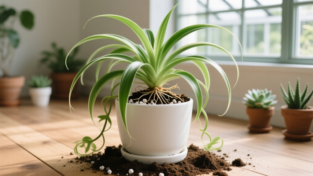 The Exact Soil Mix That Prevents Root Rot in Propagated Spider Plants (And Why 92% of Beginners Get It Wrong — With 3-Ingredient Recipe + pH Testing Hack)