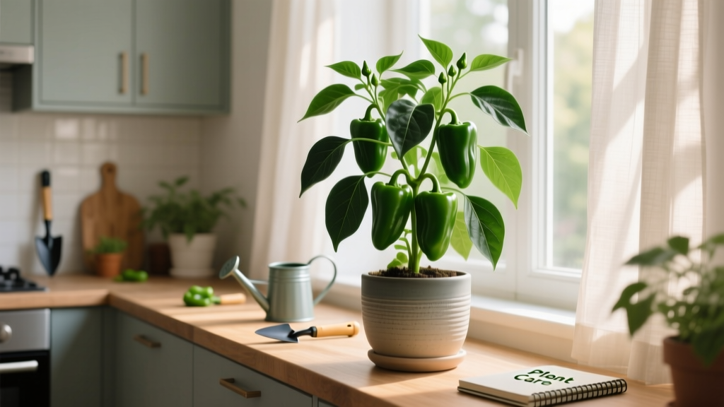 How to Grow Green Pepper Plants Indoors: A Fertilizer Guide That Actually Works (No More Yellow Leaves, Stunted Growth, or Wasted Seedlings)