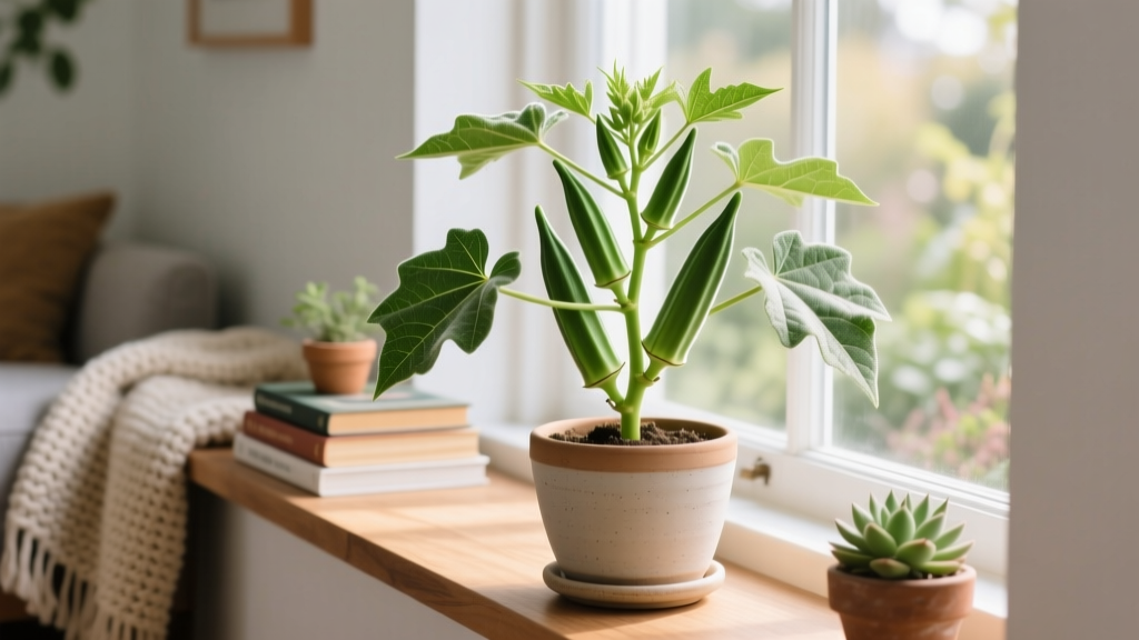 Stop Wasting Seeds: The Exact Indoor Okra Planting Calendar + 5-Step Growth Protocol (No Greenhouse Needed)