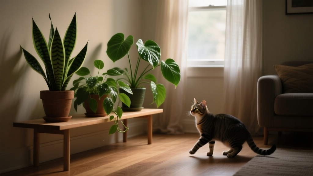 How to Keep Cat Out of Indoor Plants in Low Light: 7 Vet-Approved, Non-Toxic Strategies That Actually Work (No Repellent Sprays Needed)