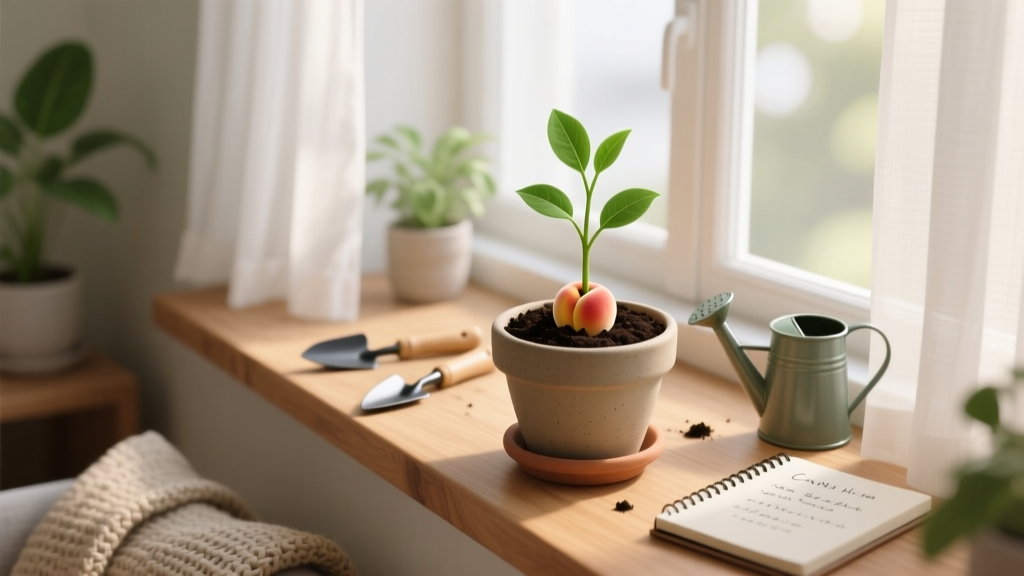 How to Plant a Peach Pit Indoors for Beginners: A Foolproof 7-Step Guide That Actually Works (No Greenhouse Needed — Just Patience & This Checklist)