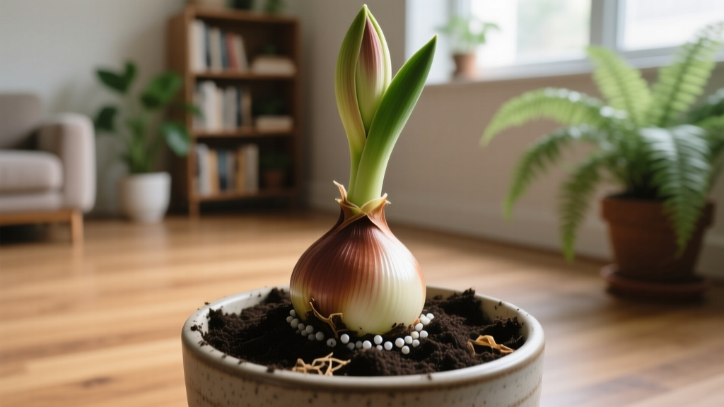 How to Plant an Amaryllis Bulb in a Pot Indoors Soil Mix: The 5-Step Foolproof Method That Prevents Rot, Boosts Blooms, and Works Even If You’ve Killed Every Houseplant Before