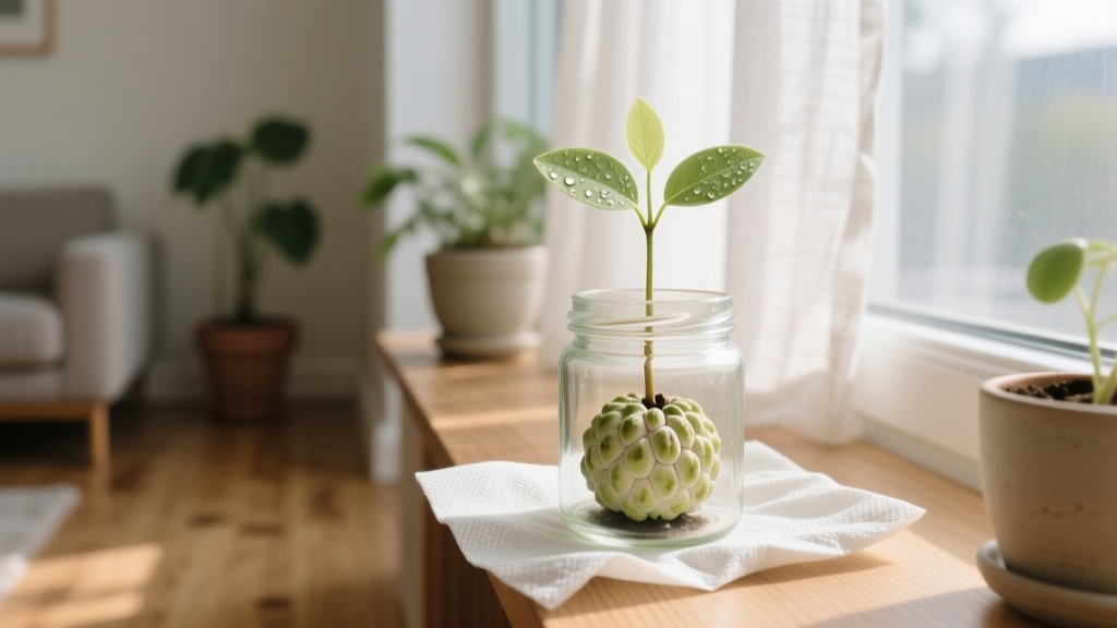 Stop Wasting Custard Apple Seeds: The Wet Napkin Method That Boosts Germination by 78% (Indoor-Only, No Soil Needed, Works in 5–9 Days)