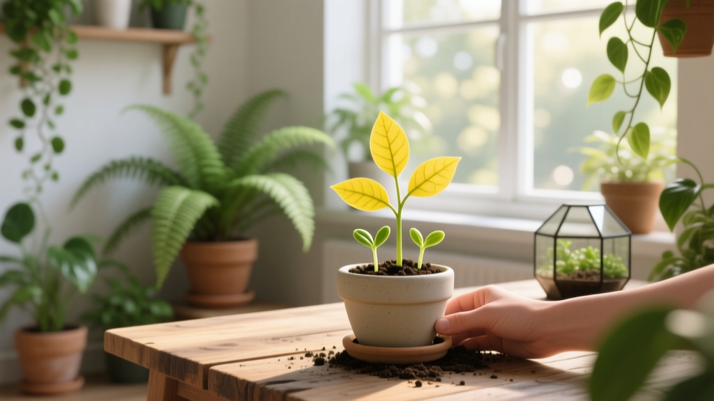 How to Plant Indoor Seeds with Yellow Leaves: 7 Science-Backed Fixes That Stop Chlorosis Before It Kills Your Seedlings (Most Gardeners Miss #4)