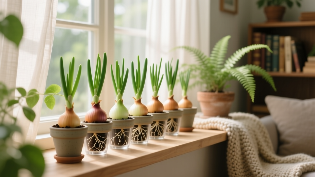 Stop Wasting Onion Ends! Here’s Exactly How to Plant Onion Bulbs Indoors From Cuttings—No Soil, No Store-Bought Bulbs, Just 4 Simple Steps That Actually Grow Edible Onions in 21 Days (Backed by USDA Extension Trials)