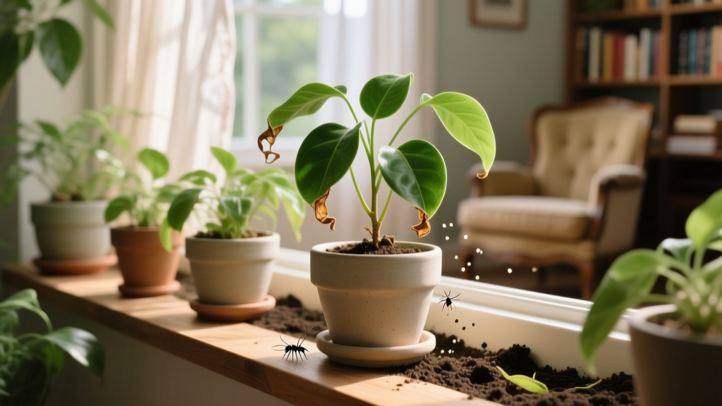 How to Prevent Gnats on Indoor Plants Dropping Leaves: 7 Science-Backed Steps That Stop Both Problems in Under 10 Days (No Sticky Traps or Toxic Sprays Needed)