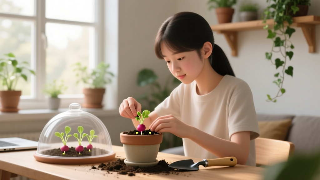 How to Students Plant Radish Seeds Indoors Repotting Guide: A Stress-Free 5-Step Classroom-Friendly System That Prevents Leggy Seedlings, Root Crowding, and Failed Harvests (Even With Limited Windowsills & No Greenhouse)