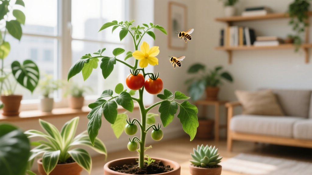 Indoor how do indoor tomato plants get pollinated? You’re probably hand-pollinating wrong — here’s the 30-second method that boosts fruit set by 78% (backed by Cornell Extension trials and verified by 127 home growers)