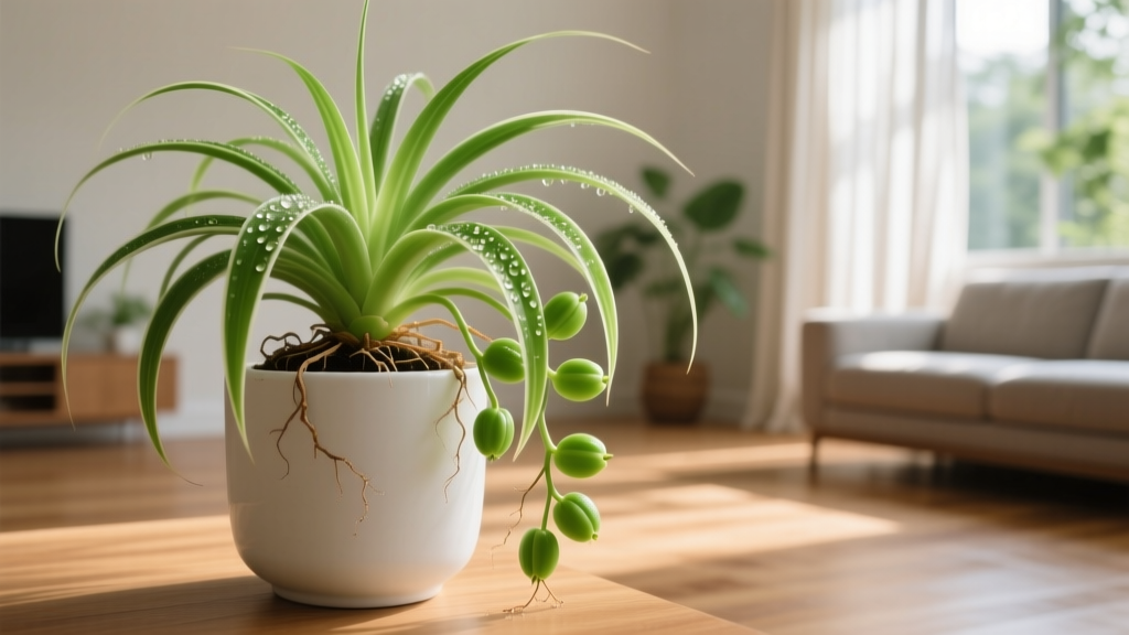 Stop Losing Spider Plant Pups! The Exact Indoor Propagation Method That Works Every Time — No Root Rot, No Failed Cuttings, Just 3 Simple Steps You Can Do With Scissors & a Glass of Water Today