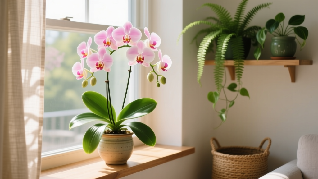 Is orchid plant indoor in bright light safe? The truth about light intensity, leaf burn, and why 'bright' doesn’t mean 'direct sun' — plus 5 foolproof ways to give your Phalaenopsis, Dendrobium & Oncidium exactly what they need without frying their leaves.