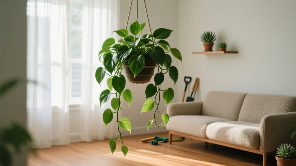 Stop Killing Your Large Indoor Hanging Plant: 7 Science-Backed Care Non-Negotiables (Most People Skip #4—and It’s Why Leaves Turn Yellow Overnight)